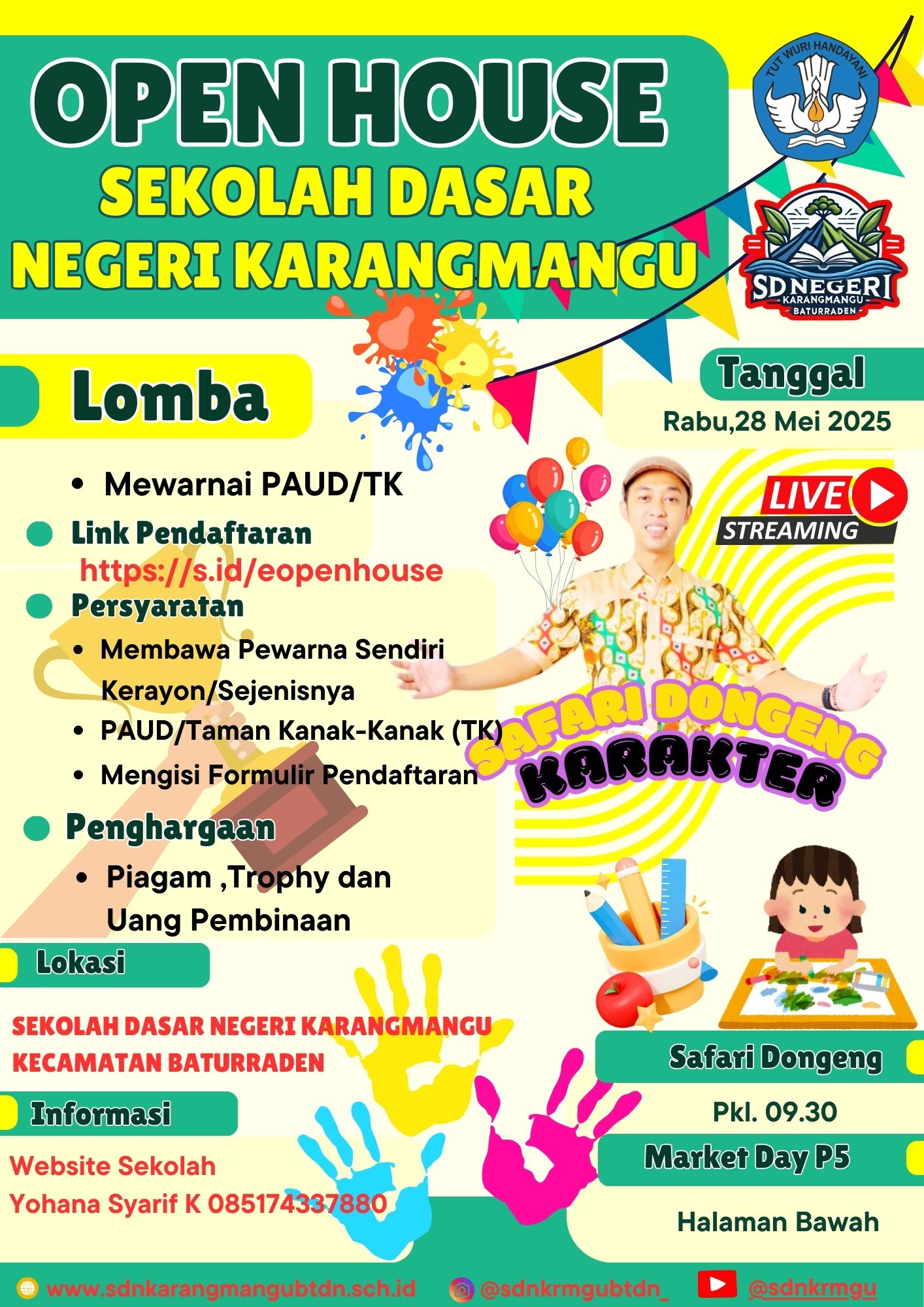 Open House Sekolah Dasar Negeri Karangmangu – Lomba Mewarnai untuk PAUD/TK 2025